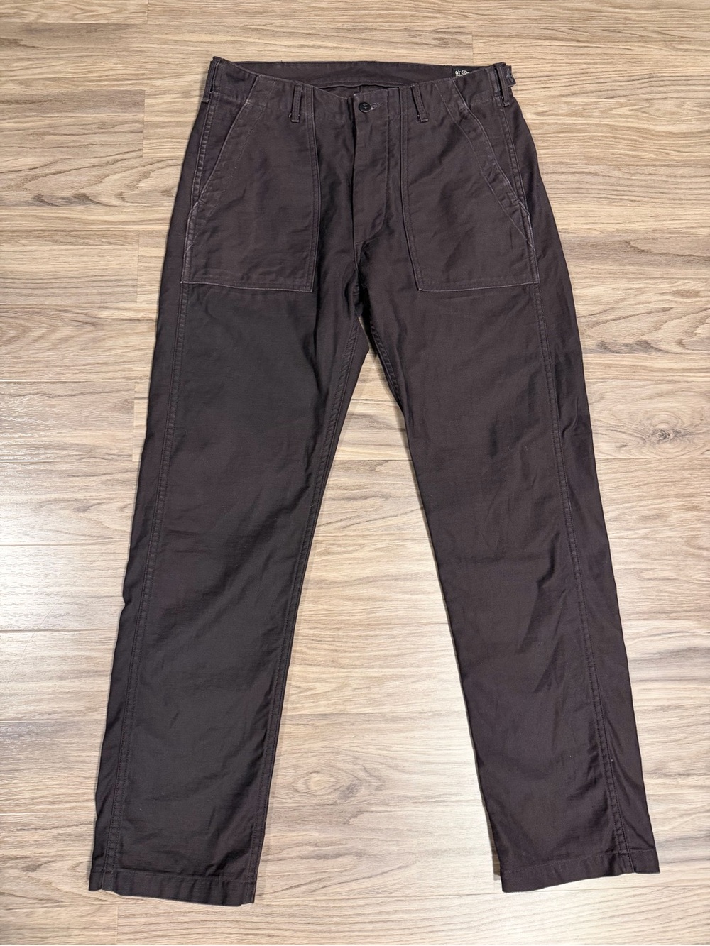 OrSlow Slim Fatigue Pants in Black